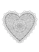 Valentijn hart kleurplaat 24